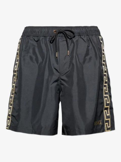 Versace drawstring logo-print swim shorts