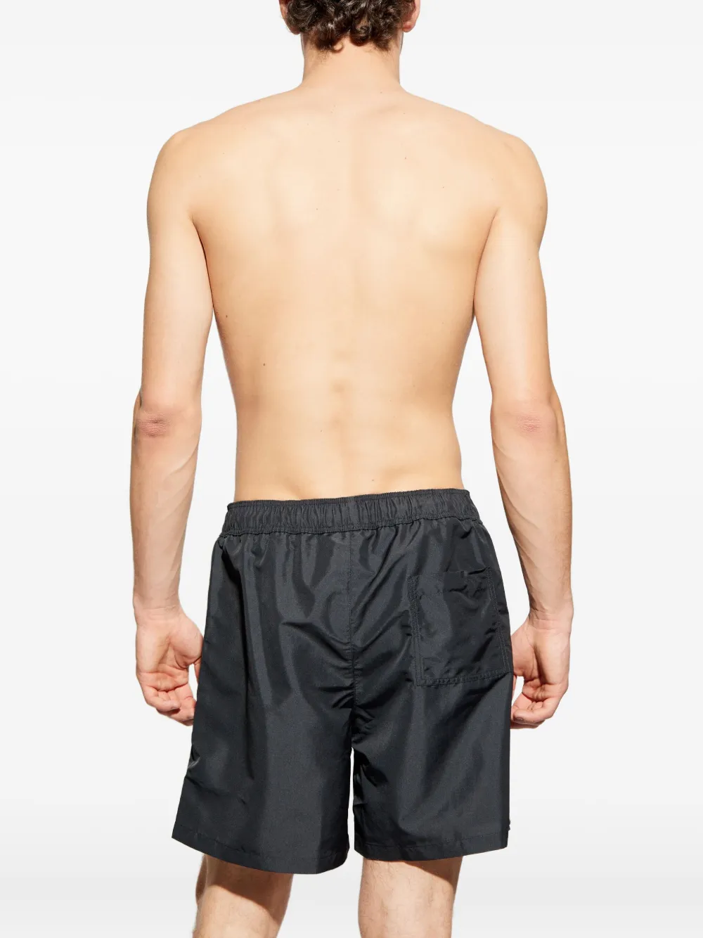 Versace Zwembroek met trekkoord Zwart