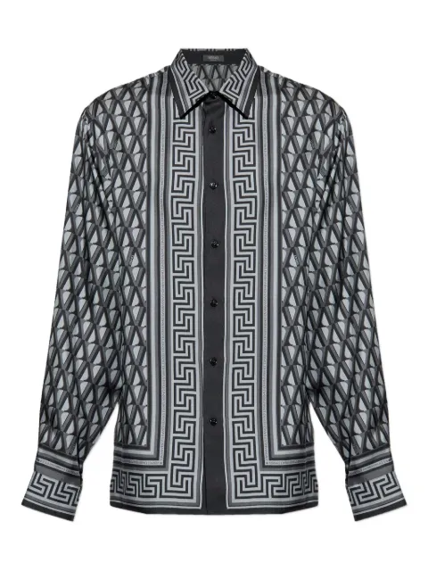 Versace geometric-pattern shirt
