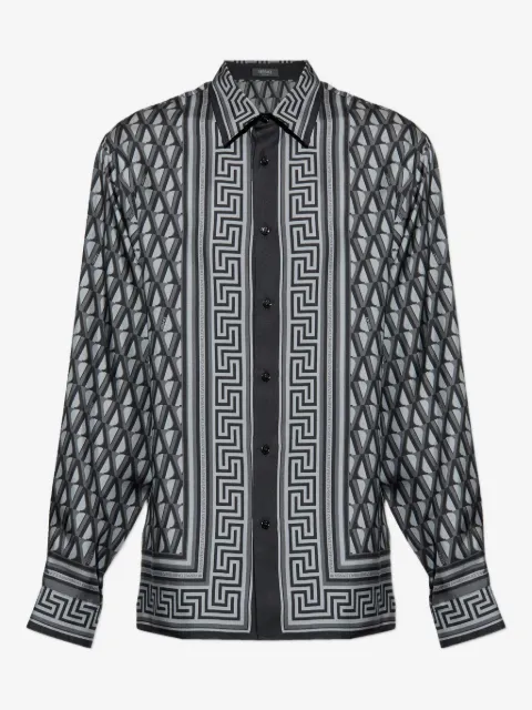 Versace chemise à imprimé V Greek Key