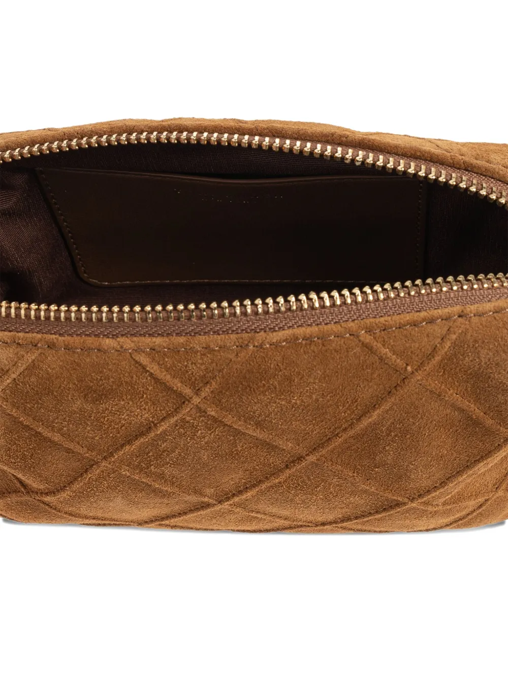 Tory Burch Quilted-motif Chain Crossbody Bag In Brown