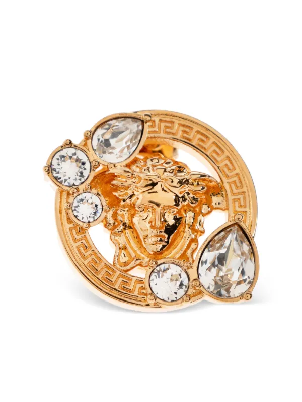 Versace Medusa '95 Crystal Earrings | Gold | FARFETCH