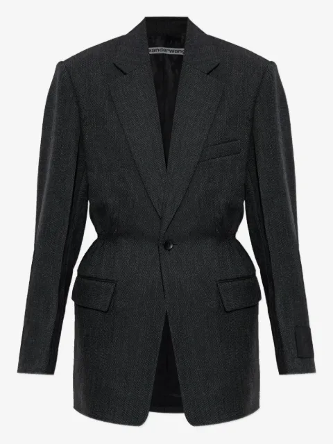 Alexander Wang elastic-waistband blazer