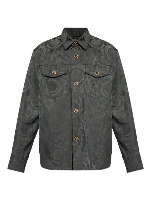Versace Barocco-print buttoned overshirt