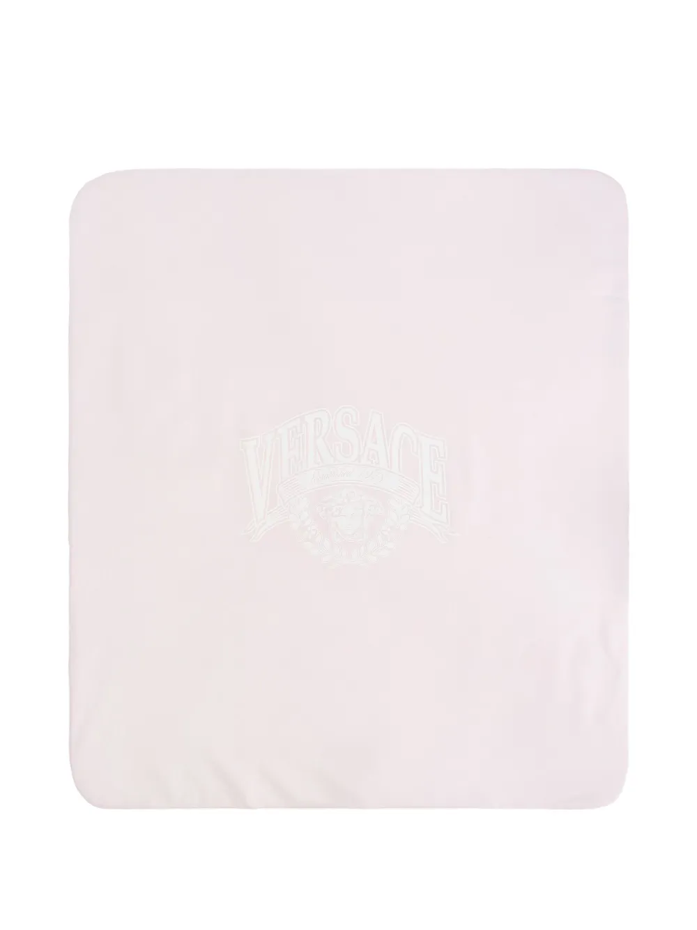 Versace Logo-detail Blanket In White