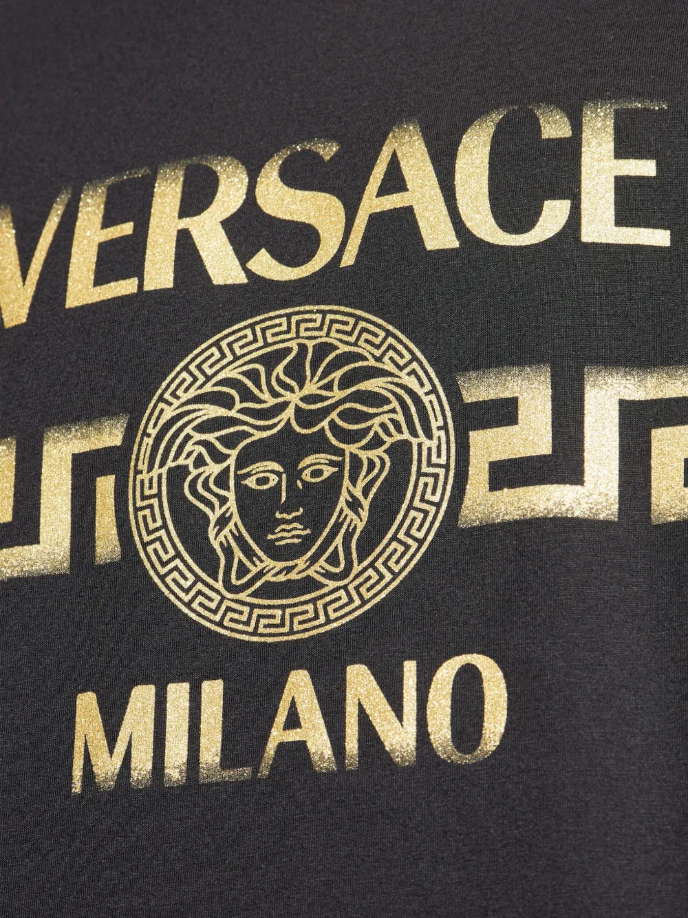 Versace T-shirt met Medusa-print Zwart