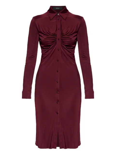 Versace vestido corto con detalle fruncido