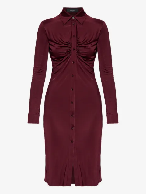 Versace viscose-jersey midi shirt dress
