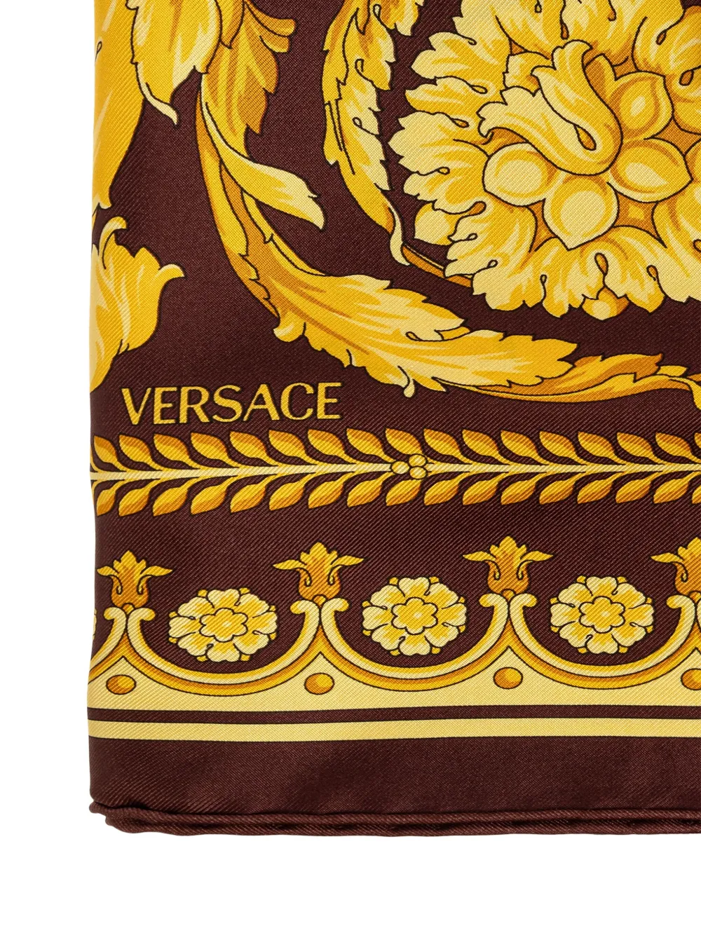 Versace large Barocco printed silk scarf | Men | Image 2