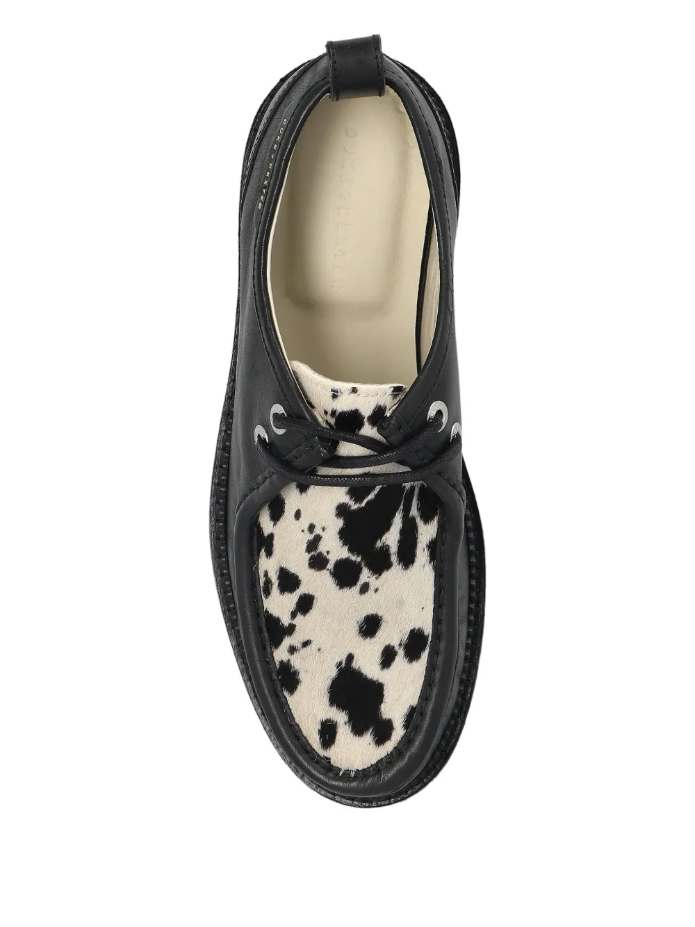 Duke & Dexter 30mm Moby Pony Hair-panelled Derby Shoes In Black