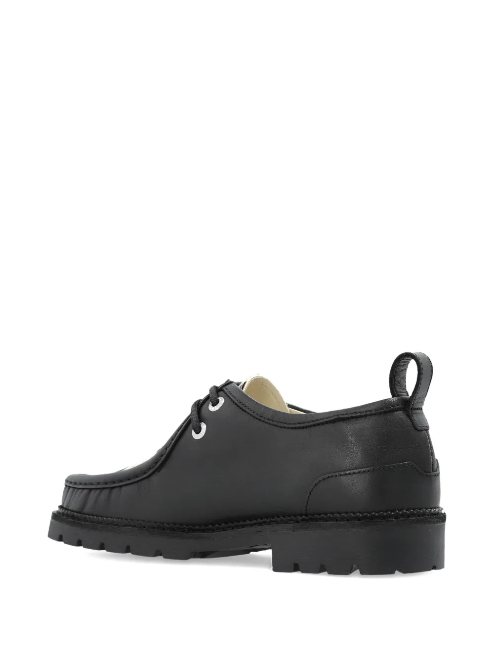 Duke & Dexter 30mm Moby Pony Hair-panelled Derby Shoes In Black