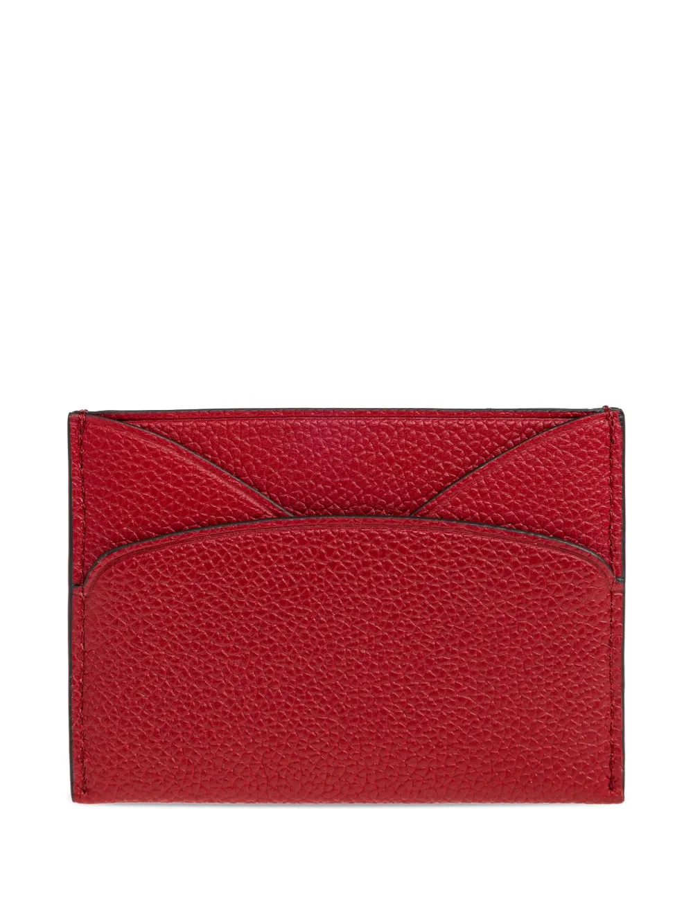 Tory Burch Romy leather card holder - Rood