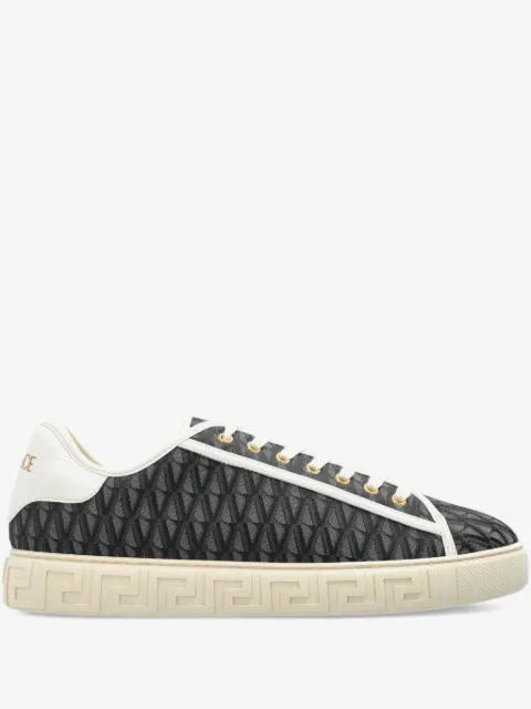 Versace Greca jacquard canvas sneakers