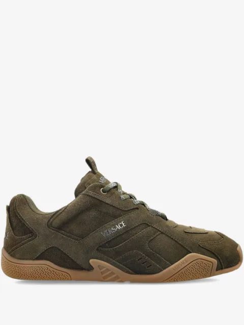 Versace baskets Galaxia en daim à lacets