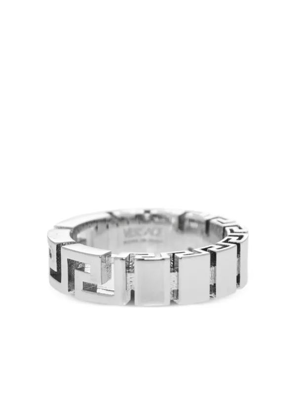 Versace Greca Ring | Silver | FARFETCH