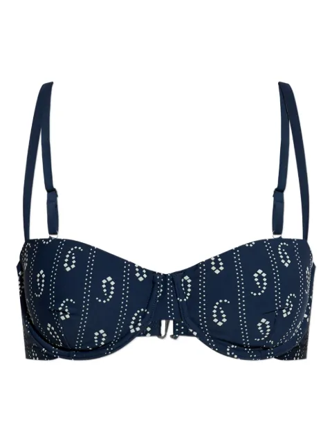 Tory Burch printed bikini top