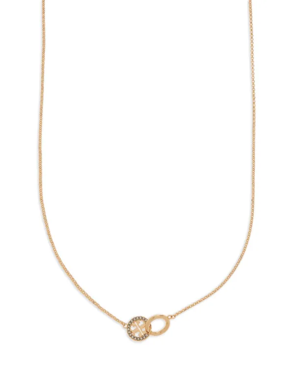 Tory Burch ロゴチャーム ネックレス | ゴールドトーン | FARFETCH JP