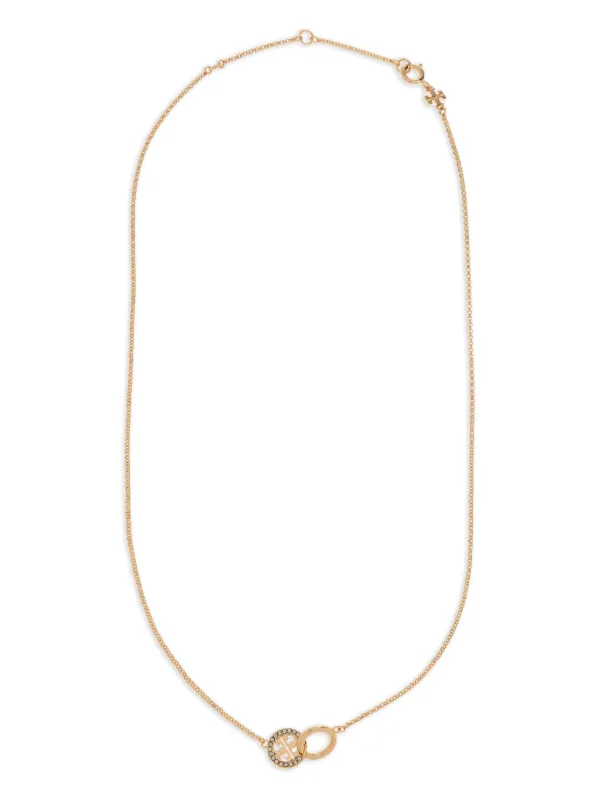 Tory Burch ロゴチャーム ネックレス | ゴールドトーン | FARFETCH JP