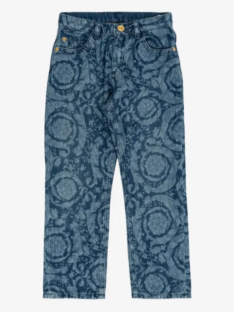 Versace Kids medallion-printed jeans