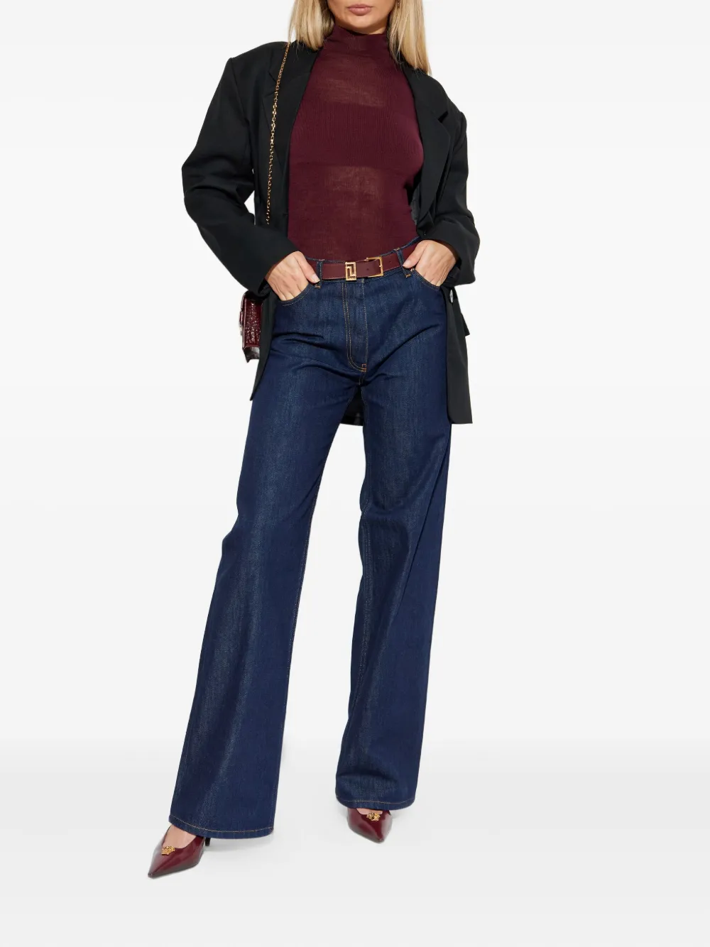 Versace five-pockets jeans - Blauw