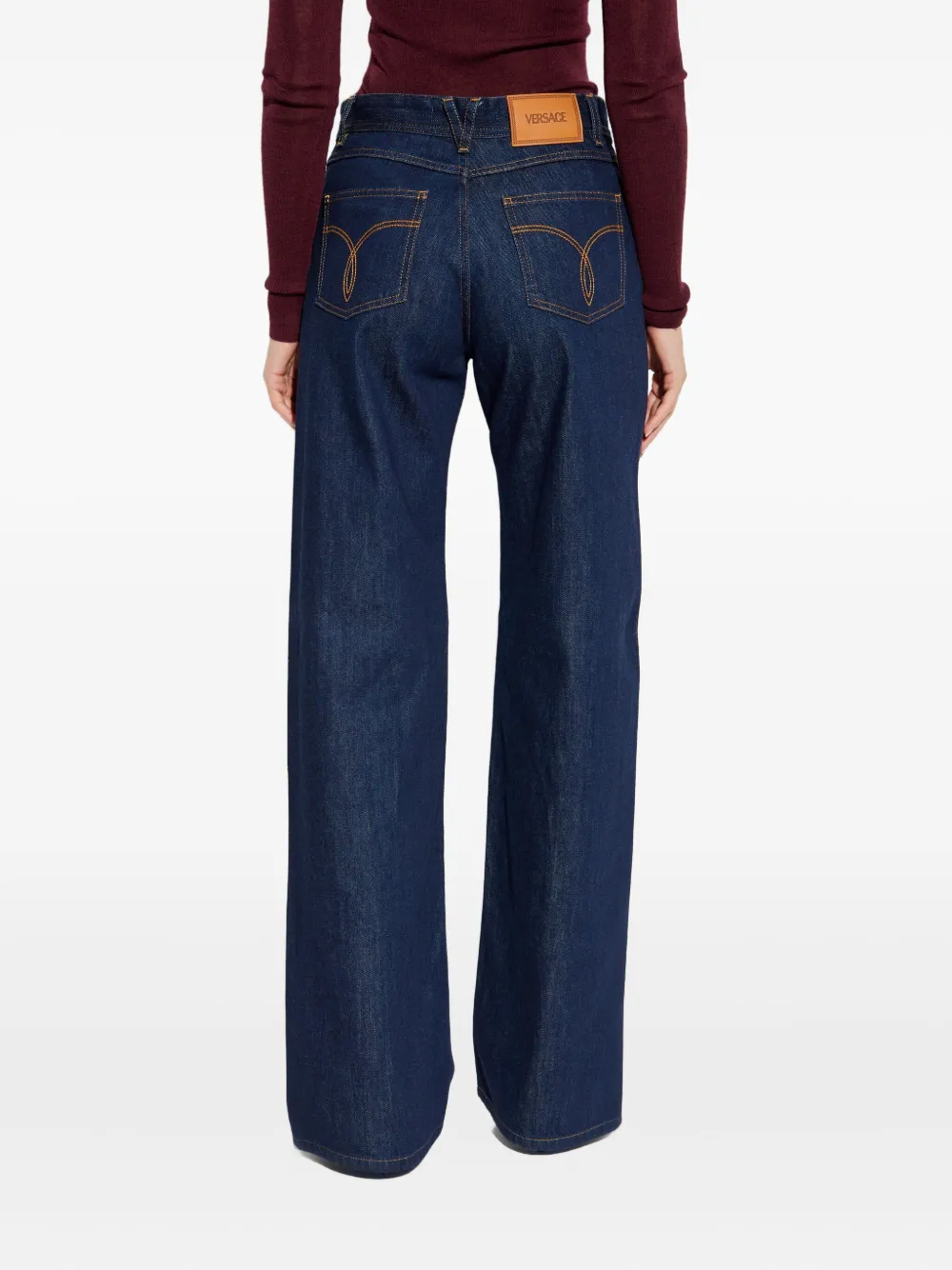 Versace Five-pockets Jeans In Blue