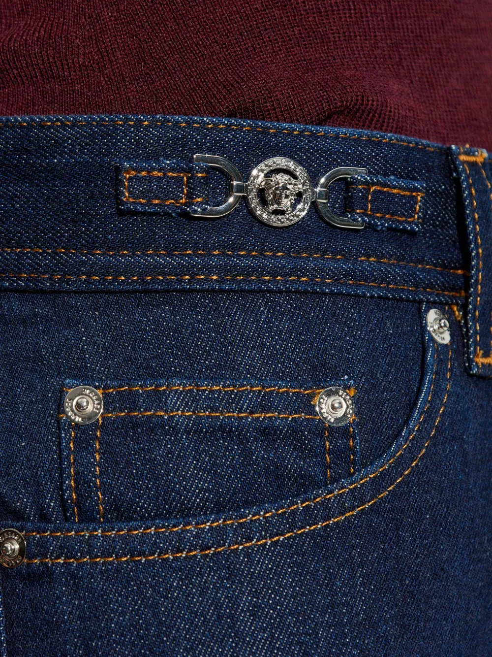 Versace Five-pockets Jeans In Blue