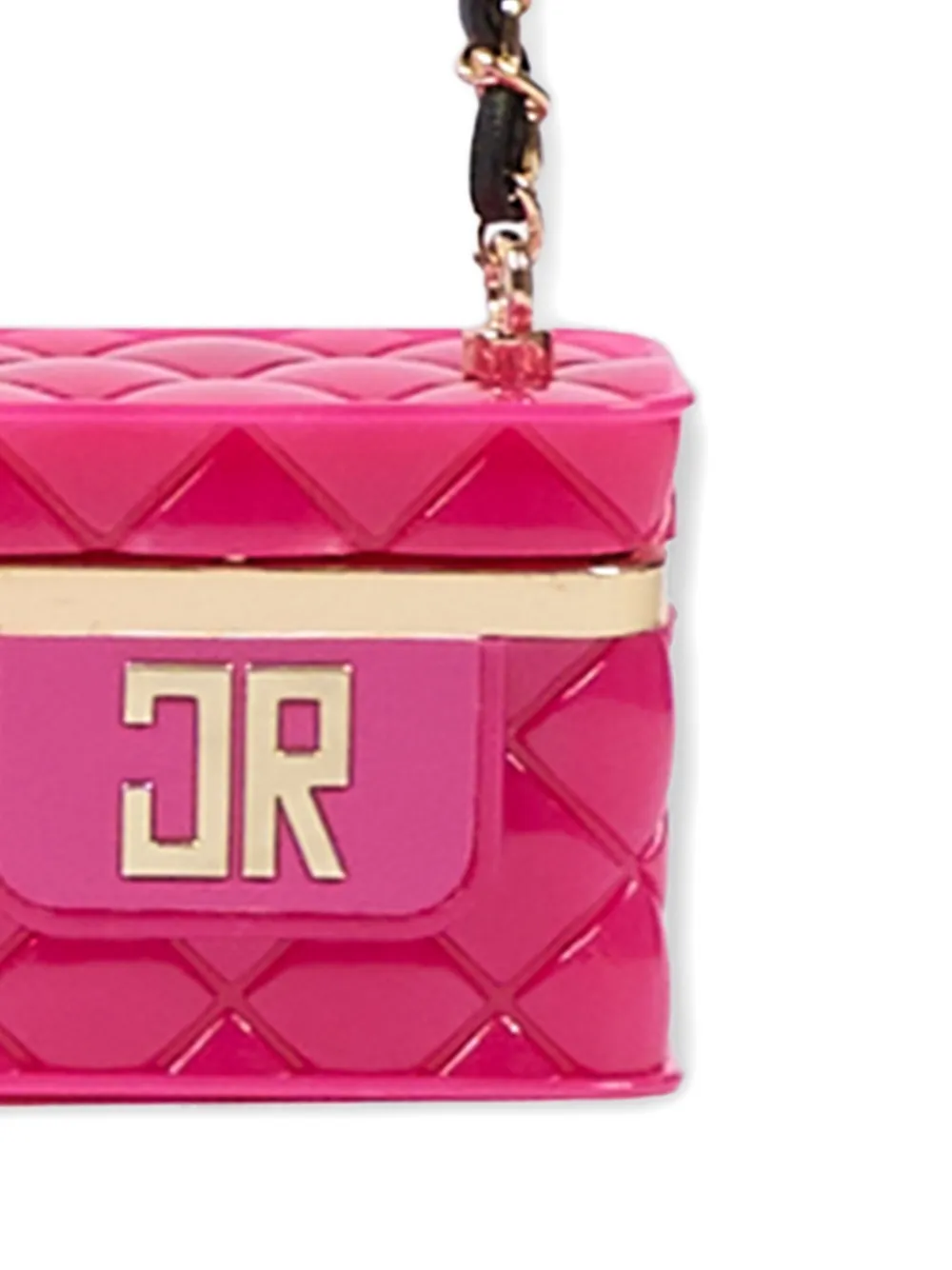 John Richmond Junior Gewatteerde tas met logoplakkaat Roze