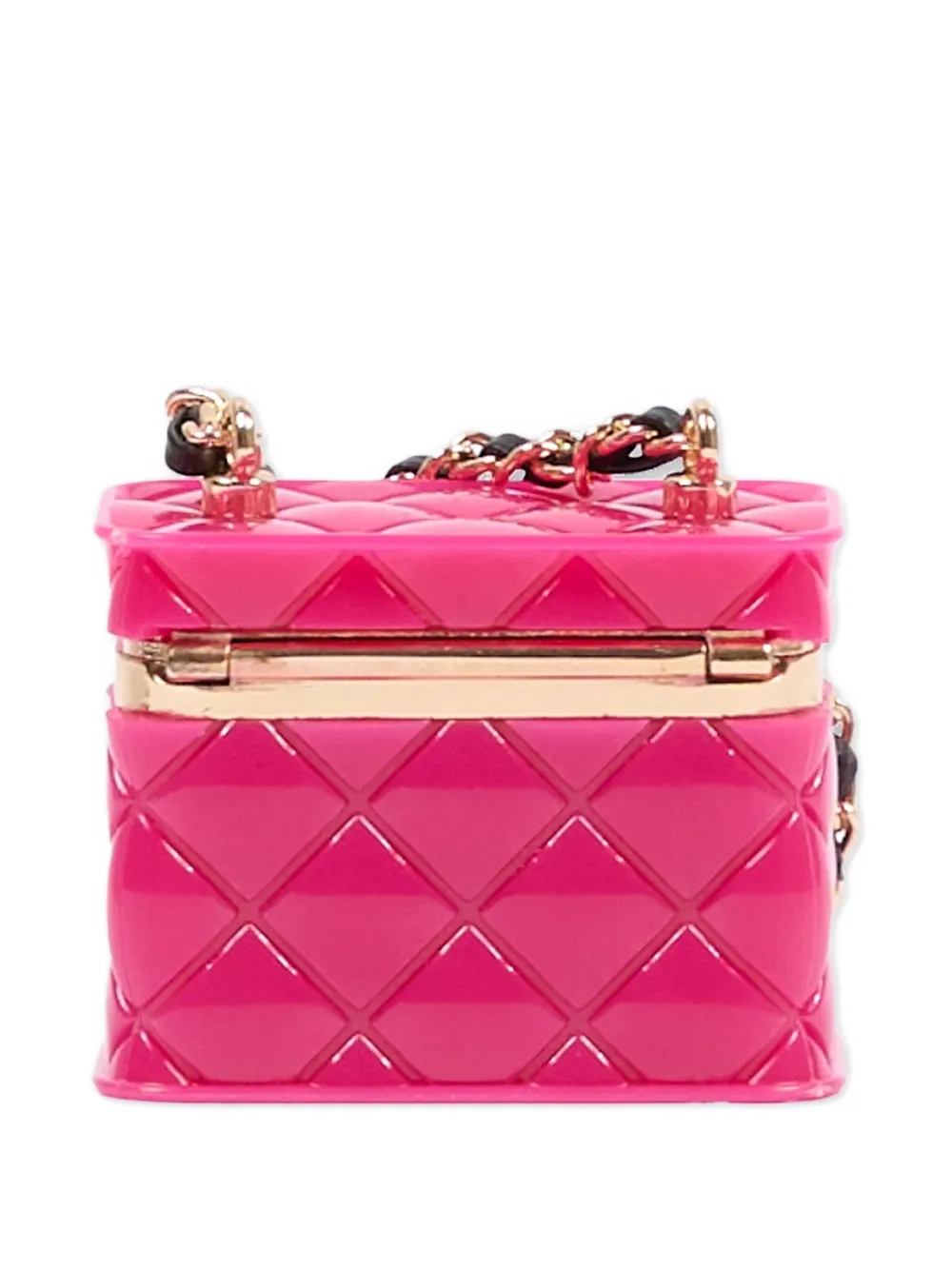 John Richmond Junior quilted logo-plaque bag - Roze
