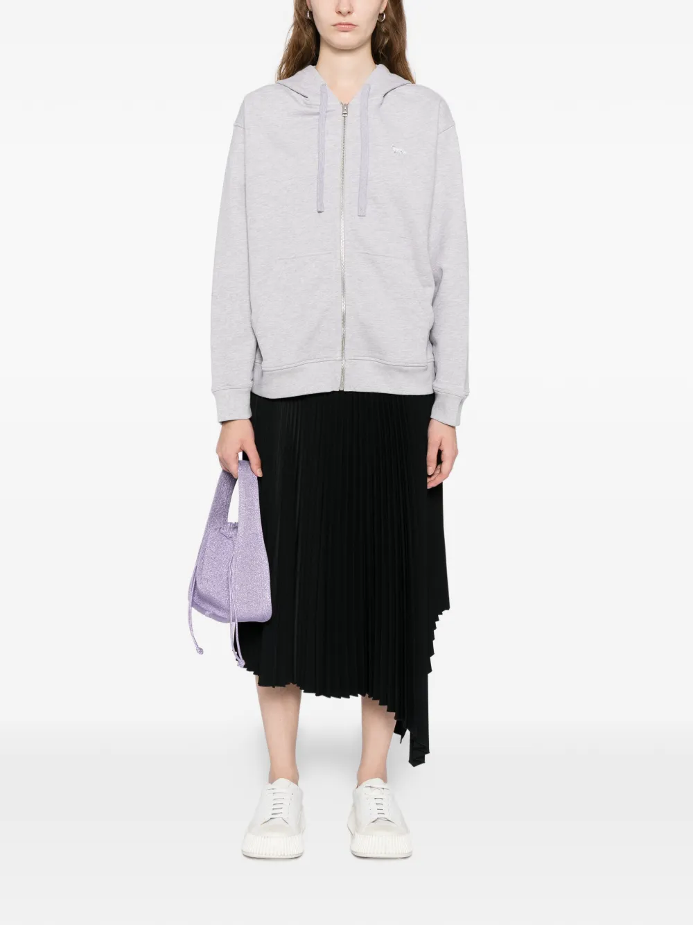 Maison Kitsuné Babay-Fox hoodie met rits - Grijs