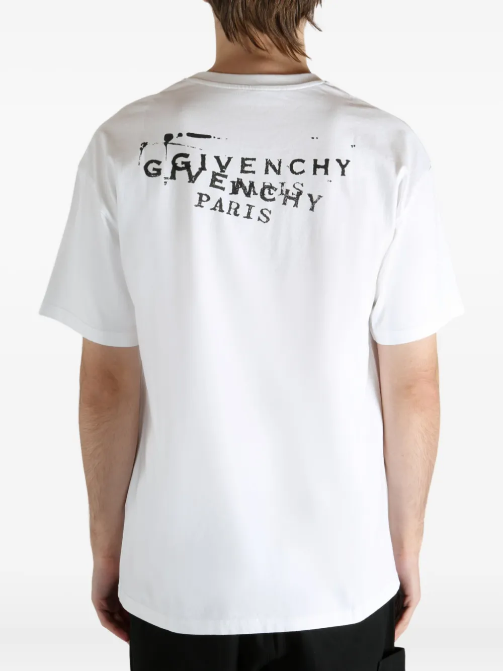 Givenchy Crew Neck T-shirt With Ribbed Neckline In White