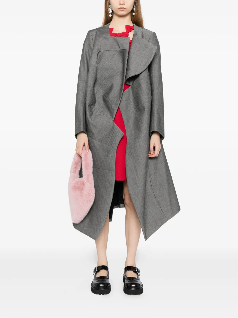 Comme Des Garçons asymmetric wool coat | Parkas | Image 2