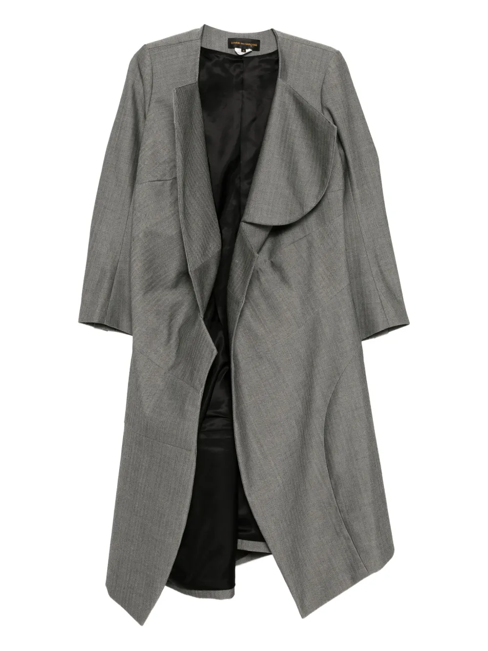 Comme Des Garçons asymmetric wool coat | Grey | Image 1