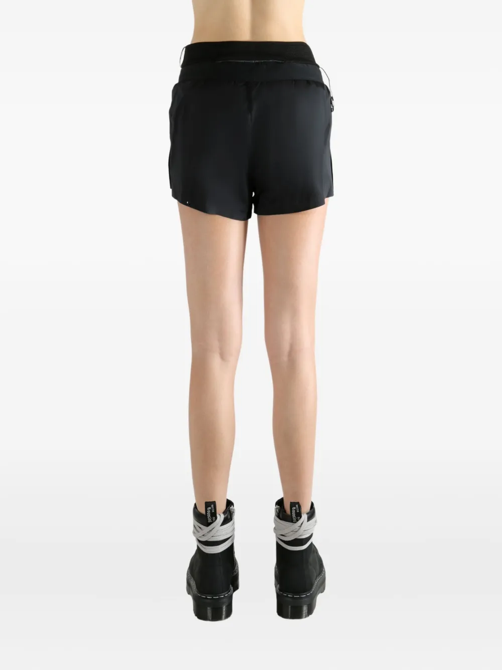 Satisfy Elasticated-waistband Shorts In Black