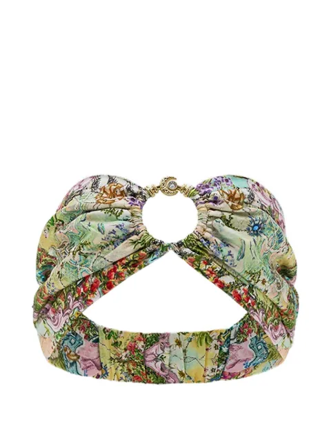Camilla patterned crysta-detaill headband