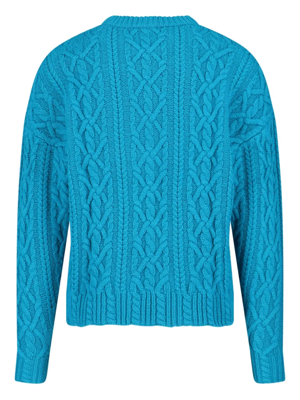 ASPESI cable-knit crew-neck sweater - Blauw