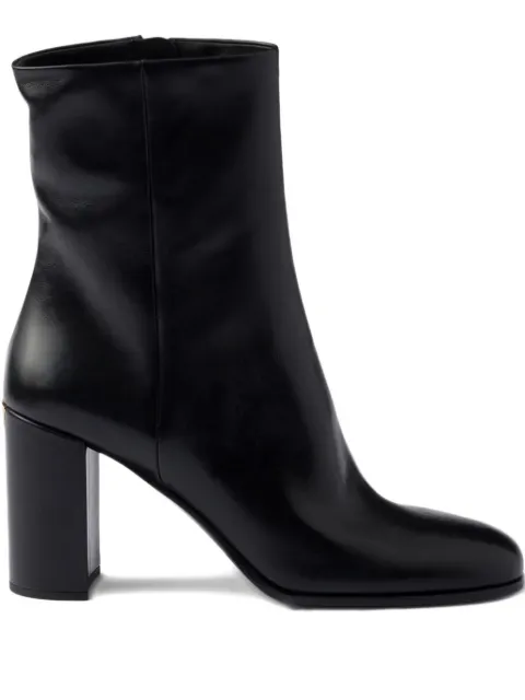 Prada block heel boots