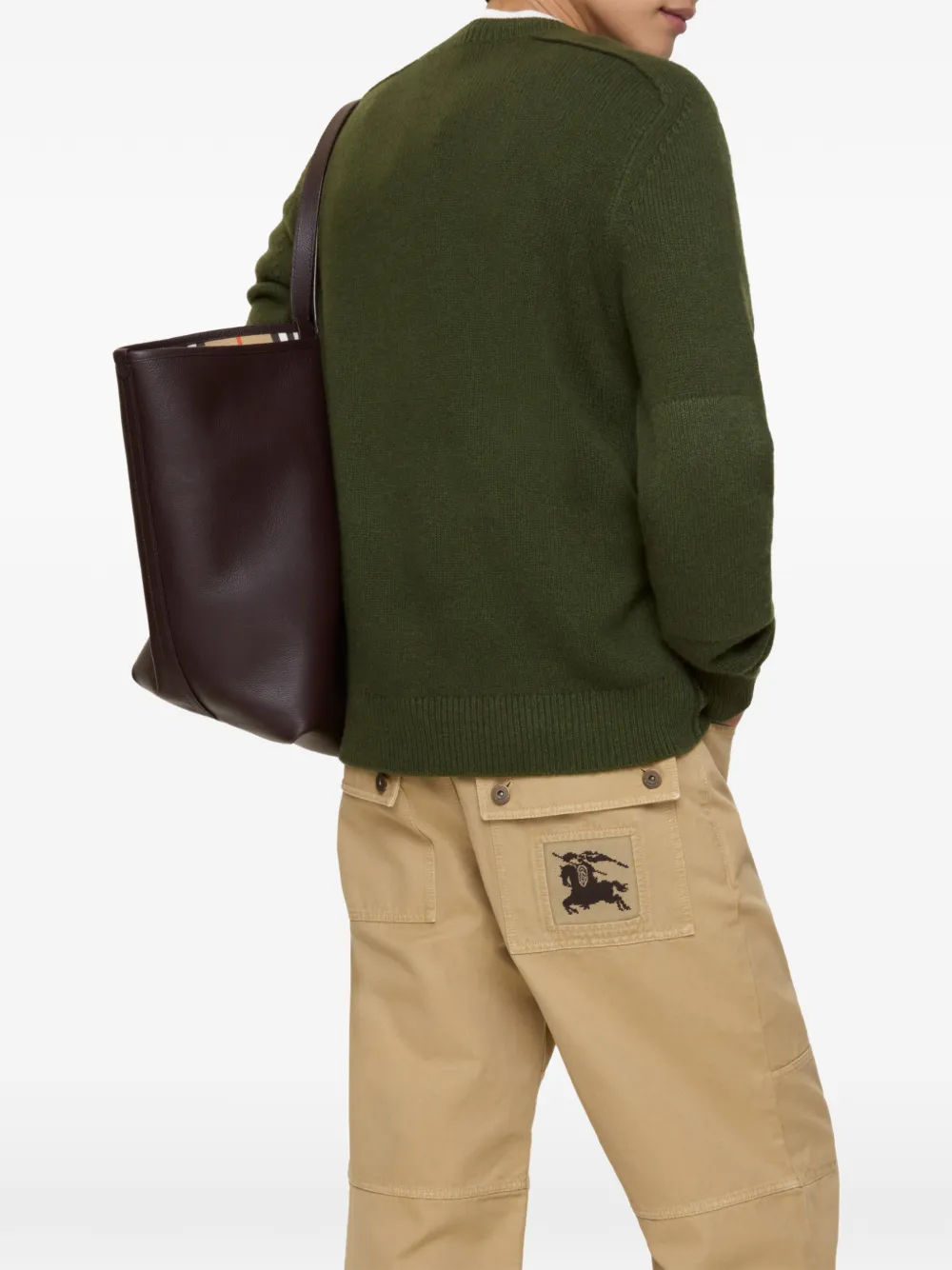  Burberry Jersey Equestrian Knight Con Coderas - Verde 