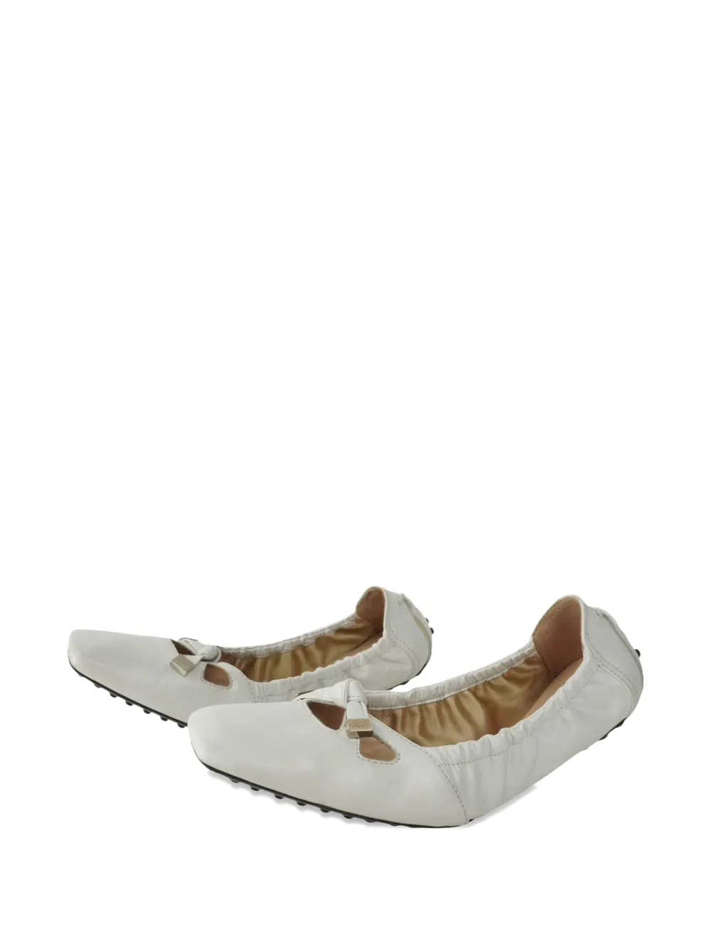 Tod's Vintage leather ballet flats - Wit