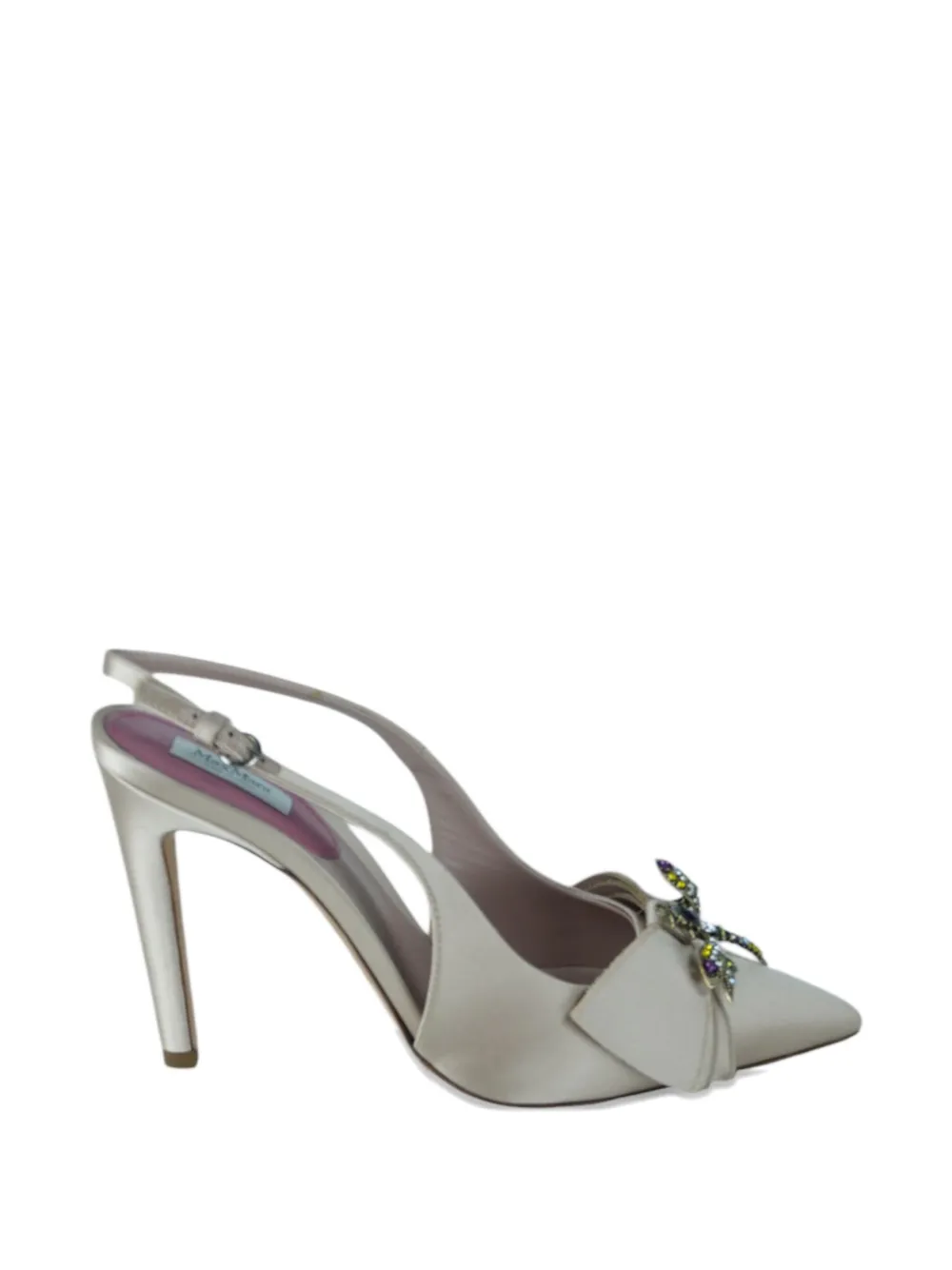 Max Mara 110mm Bussola slingback pumps - Wit