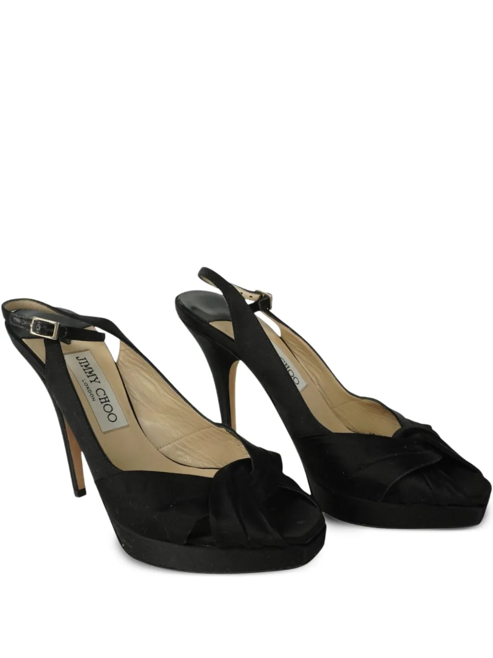 Jimmy Choo Pre-Owned 130mm knotted sandals | Black | Image 1