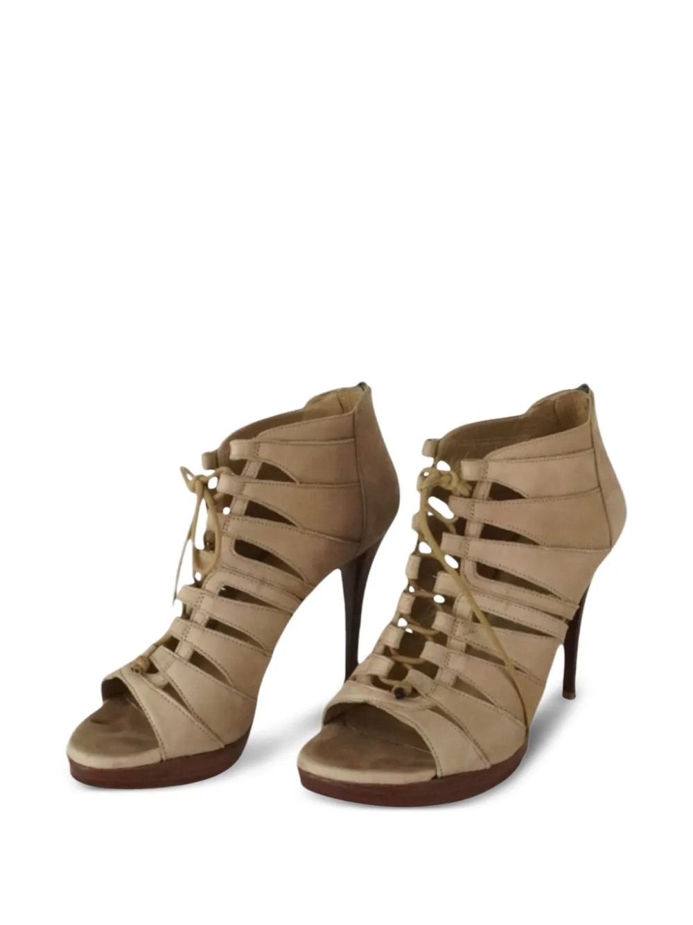 Stuart Weitzman 105mm lace-up suede sandals | Image 2