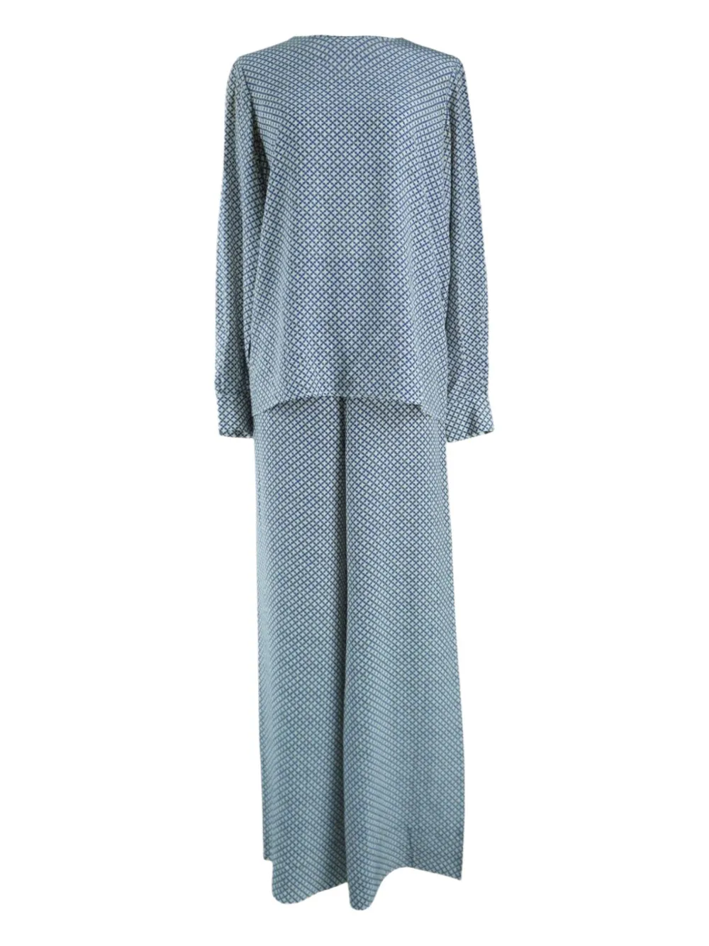 Pre-owned Stella Mccartney Patterned Trousers Set In Blue