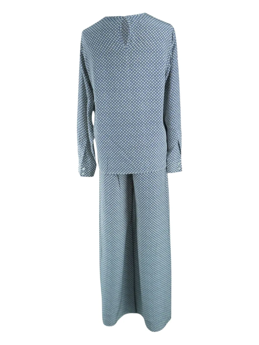 Pre-owned Stella Mccartney Patterned Trousers Set In Blue