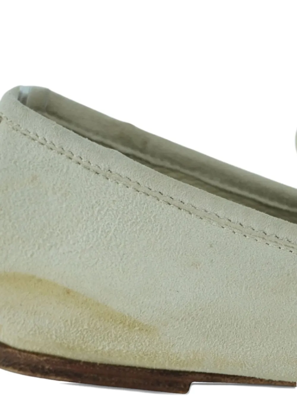 Pre-owned Loro Piana Suede Loafers In Neutral