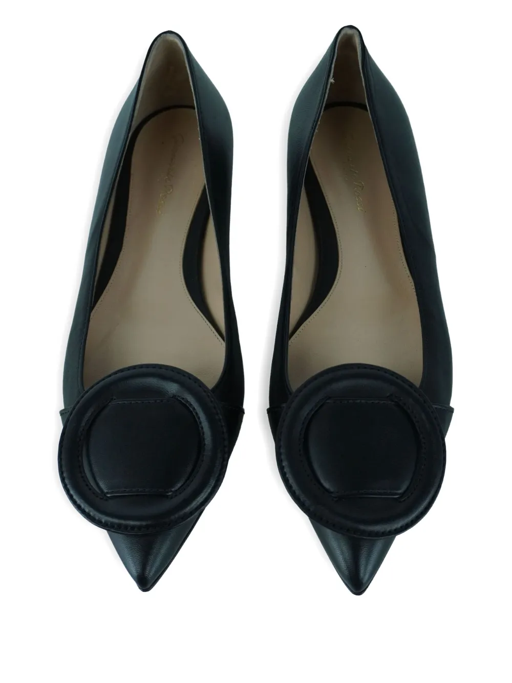 Gianvito Rossi Venezia pointed-toe flats - Zwart