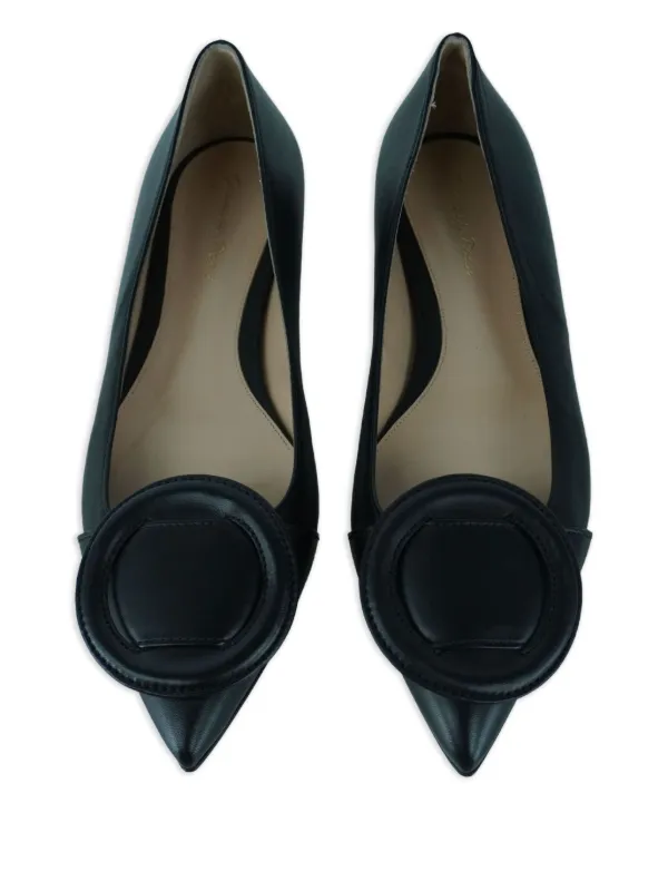 Gianvito Rossi フラットシューズ　黒　パンプス Gianvito Rossi Venezia フラットシューズ | ブラック | FARFETCH JP