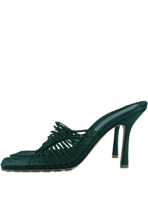 Bottega Veneta Pre-Owned 100mm raffia heeled sandals
