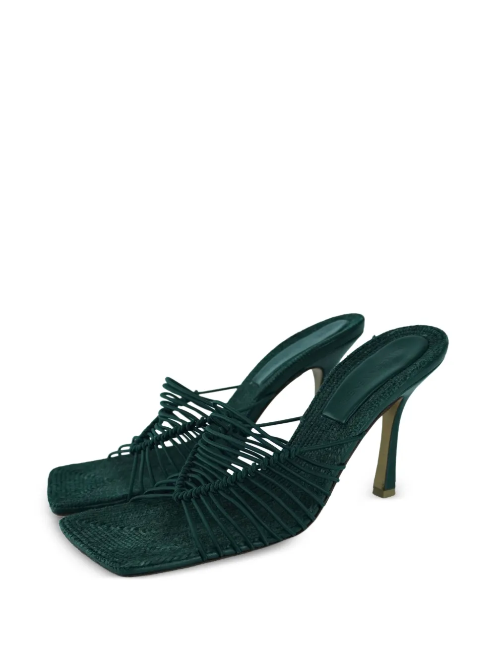 Bottega Veneta Pre-Owned 100mm raffia heeled sandals | Image 2
