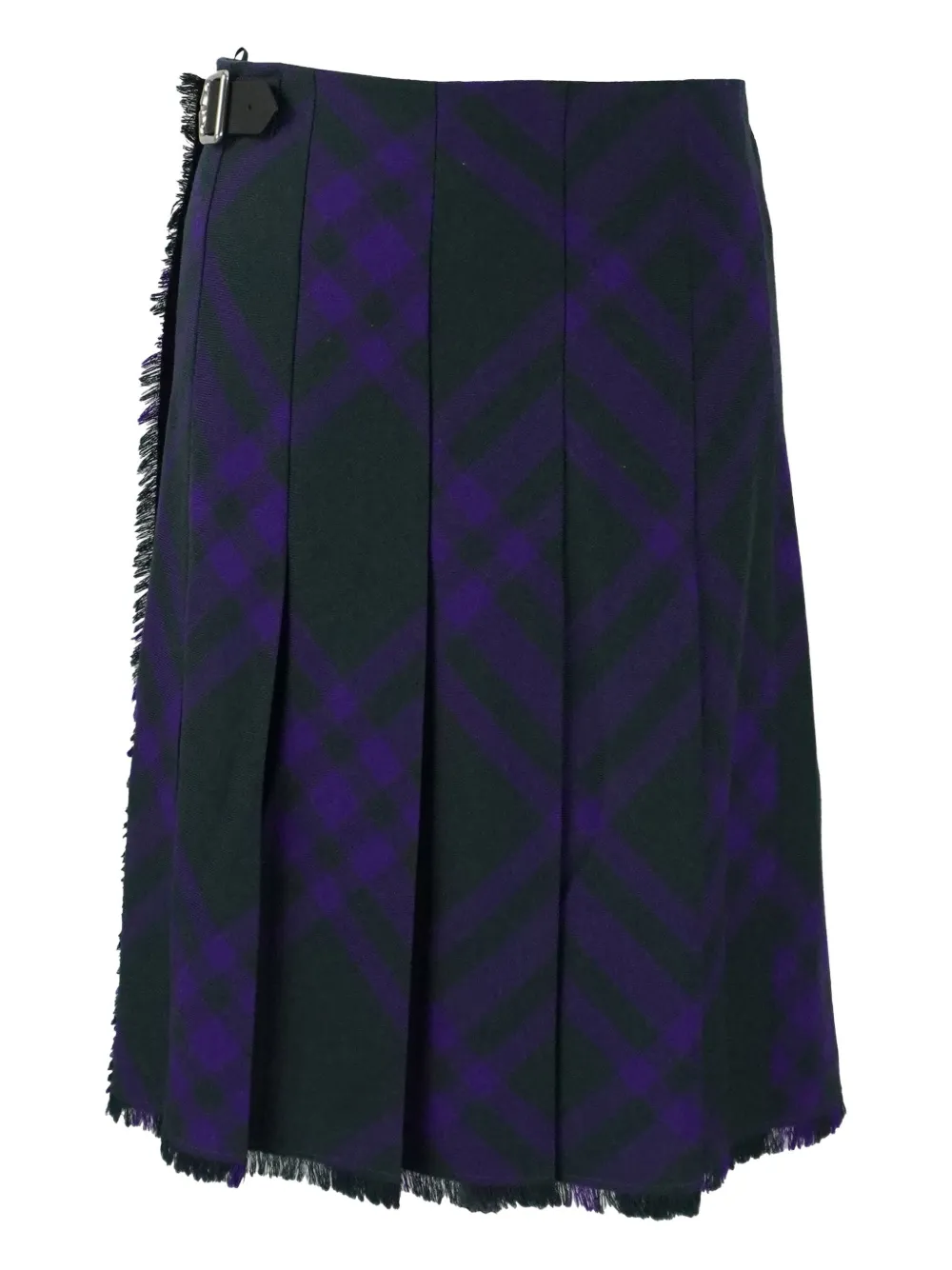 Burberry Pre-Owned wool kilt skirt - Zwart