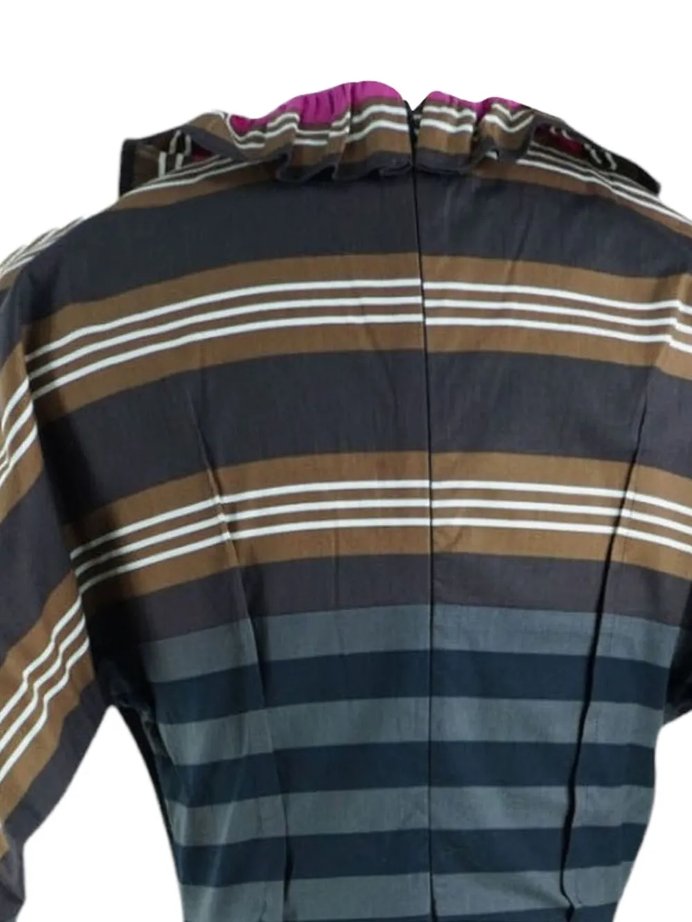 Prada Pre-Owned striped midi dress - Bruin